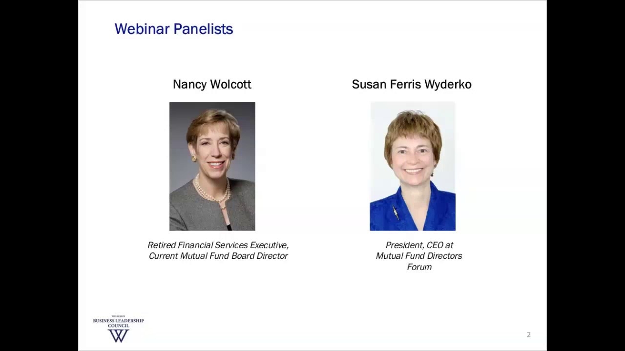 Panel on Mutual Fund Boards of Directors  (Webinar, January 2018)