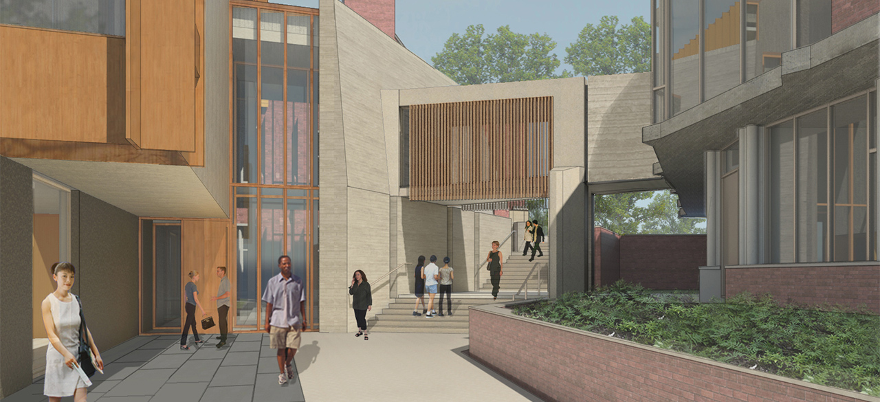 An Architect's Rendering of the New Pendleton West Building