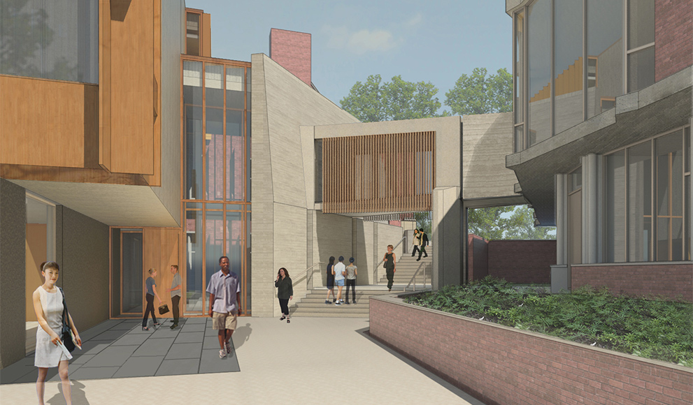 An Architect's Rendering of the New Pendleton West Building