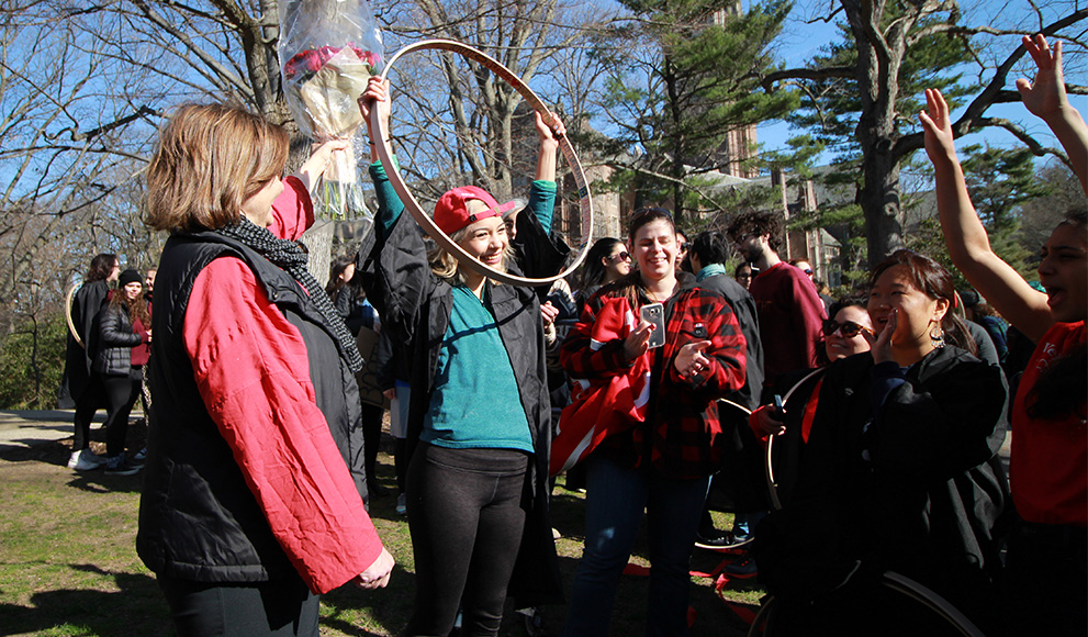 Arianna Rodriguez '16 Won the 121st Annual Hoop Rolling Contest