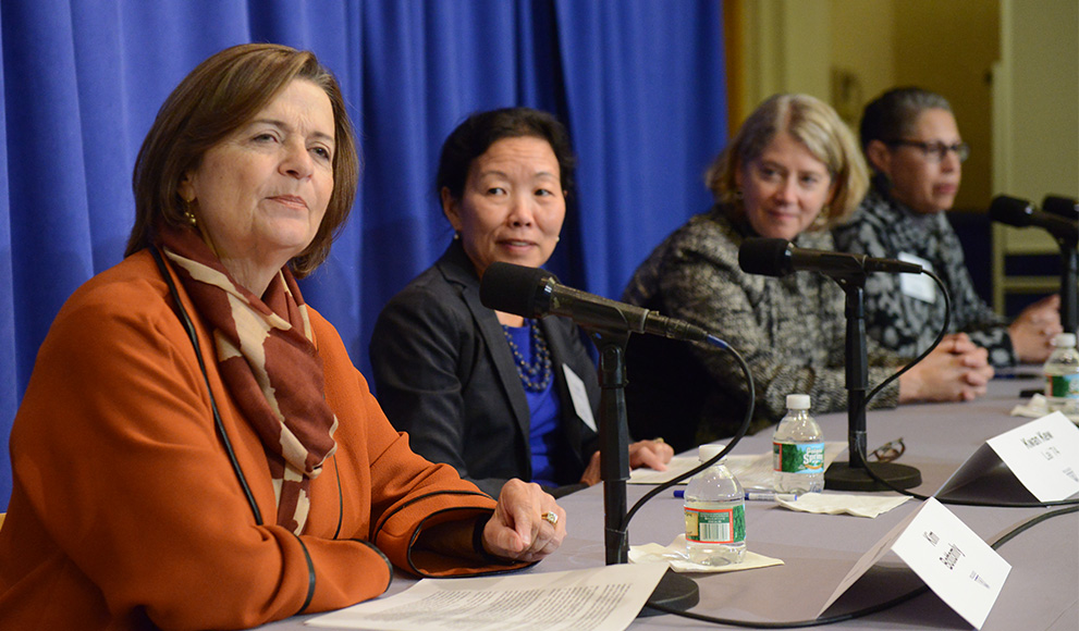 Panelists on the Campaign to Launch the Wellesley Effect Women in STEM Panel