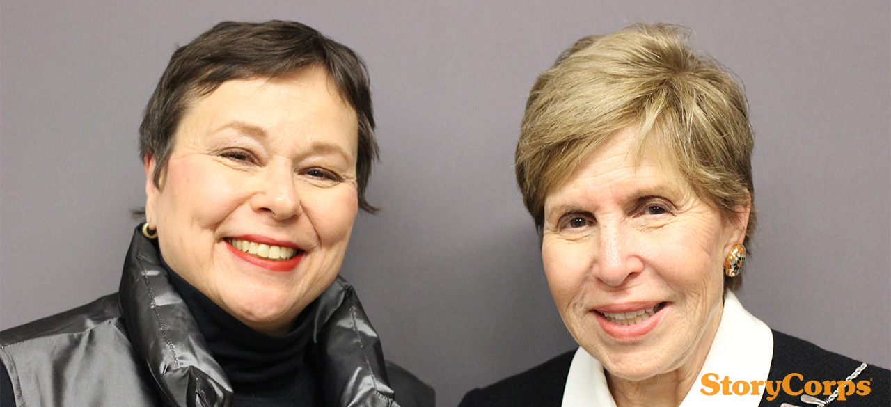 Martha Teichner ’69 and Milly Cooper Glimcher ’61