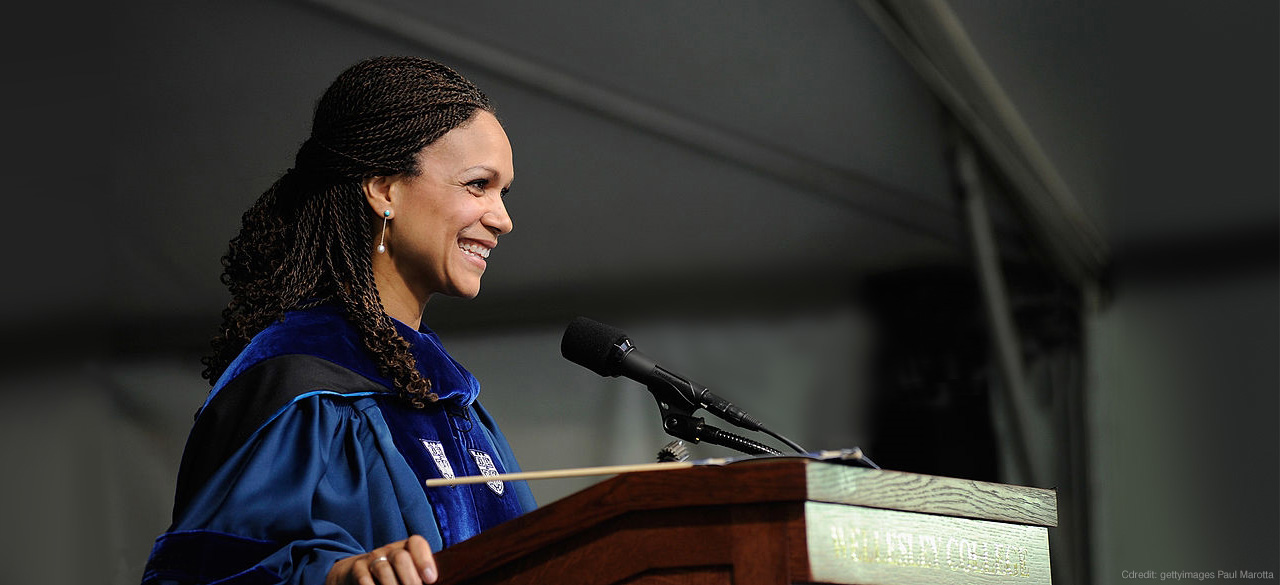 Melissa Harris-Perry speaking at Wellesley's 2012 Commencement