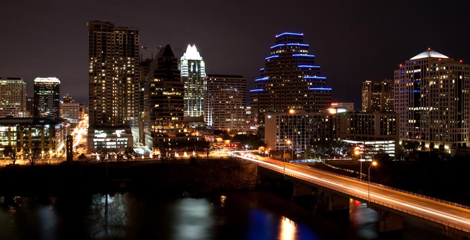 Austin at night