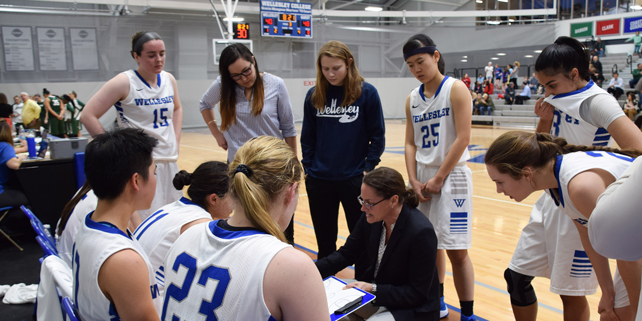 Wellesley Blue basketball, coached by Jennifer Kroll