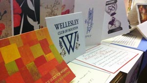 letters and cards wishing happy founders' day to Wellesley