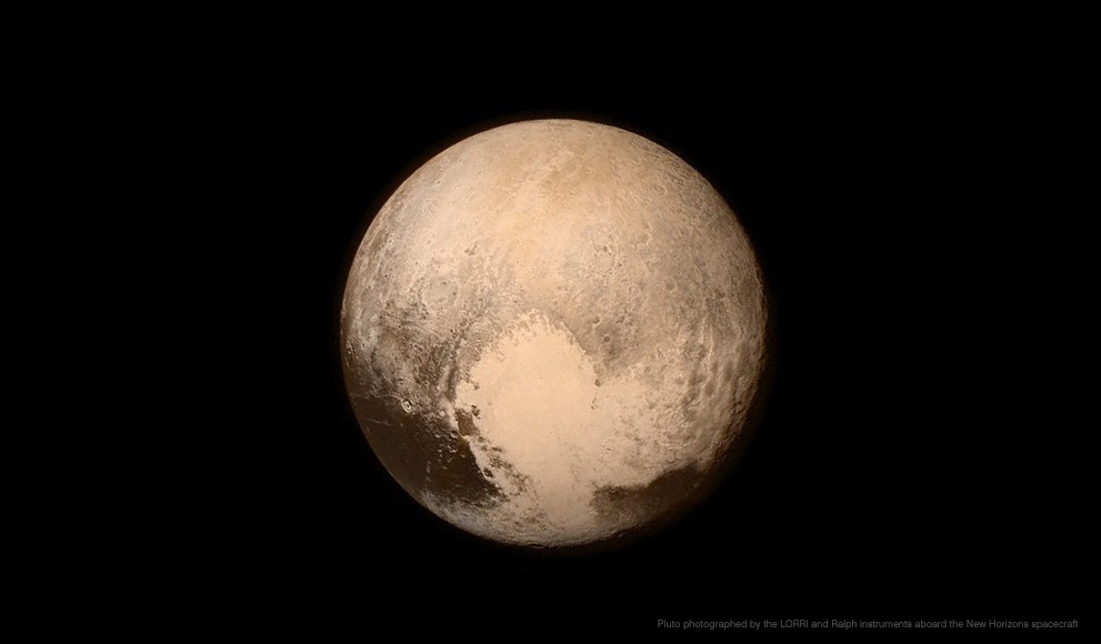 A photo of Pluto taken by NASA's New Horizons Spacecraft
