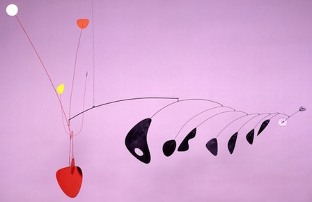 Alexander Calder, Study for Lobster Trap and Fish Tail, ca. 1937-38. Painted sheet iron and wire, 55 in. Gift of John McAndrew, 1958.24.