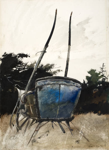 Andrew Wyeth (American, 1917-2009), The Cutter, 1952. Watercolor, 21 x 14 13/16 in. Gift of Anita Wilson Norseen Hooker, Class of 1936, 1999.28