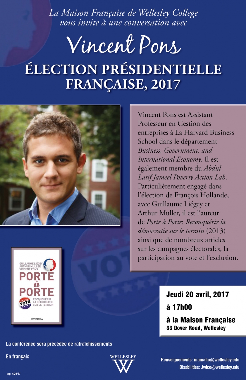 Vincent Pons: L'Election Presidentielle Francaise 2017