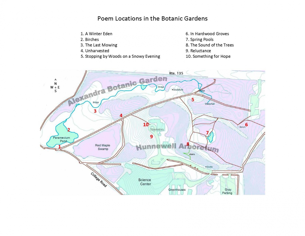 poetry walk map