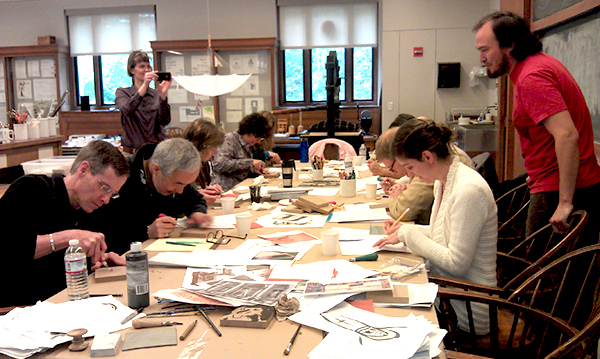 Faculty Workshop in the Book Arts Lab