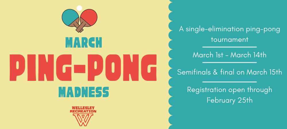 The 2022 ping pong madness poster