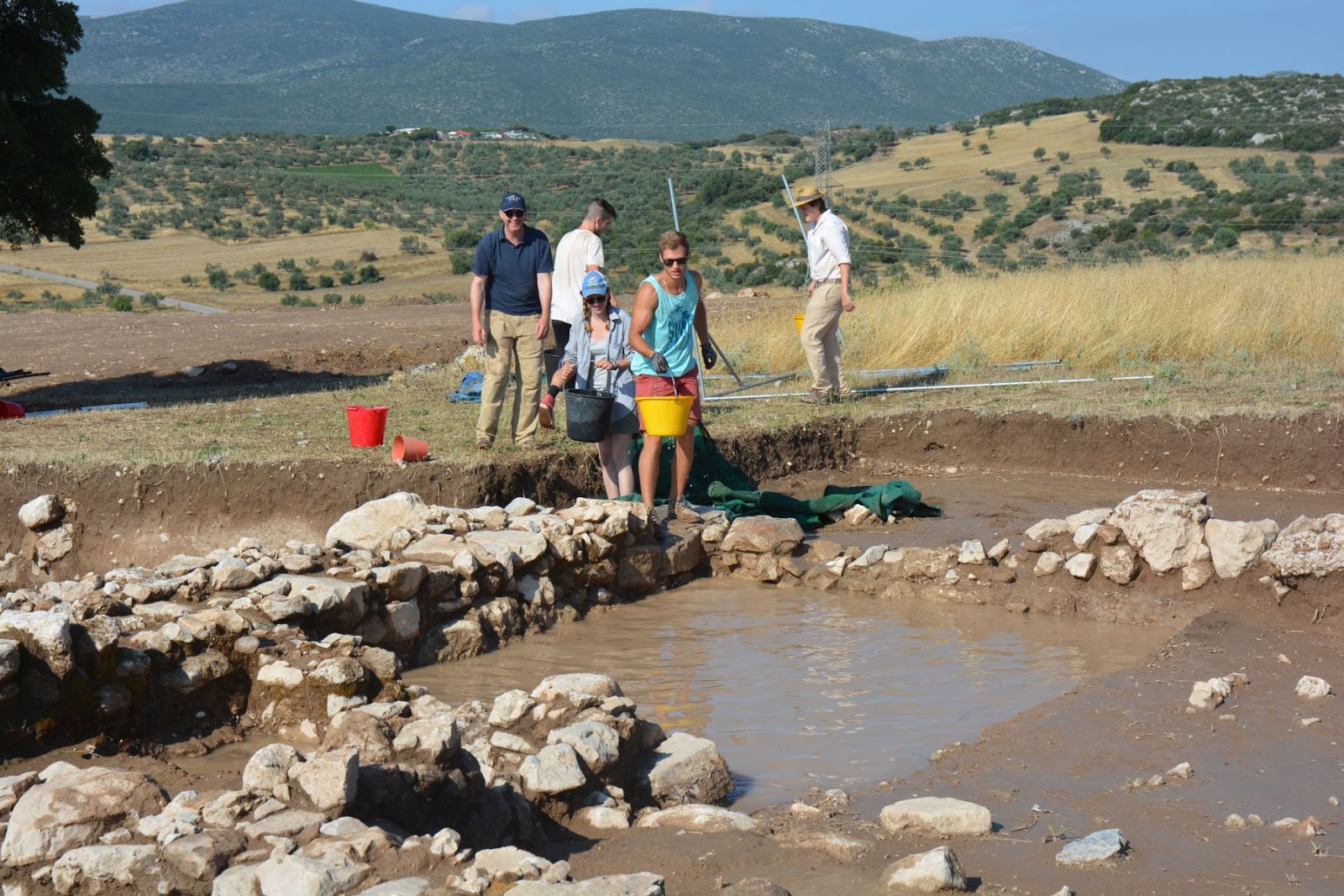 excavating in Eastern Boeotia