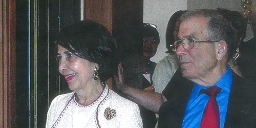 Suzy and Donald at the Newhouse Center opening celebration, in April 2006.