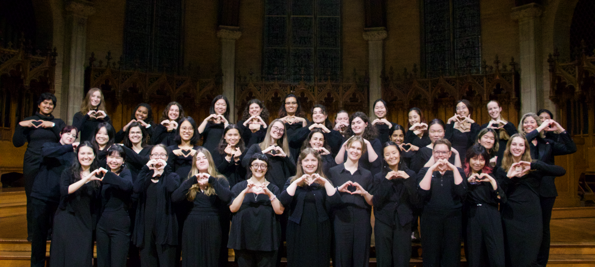 Wellesley College Choir post-show picture in Houghton Chapel