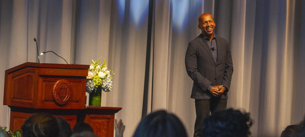 Bryan Stevenson on the stage