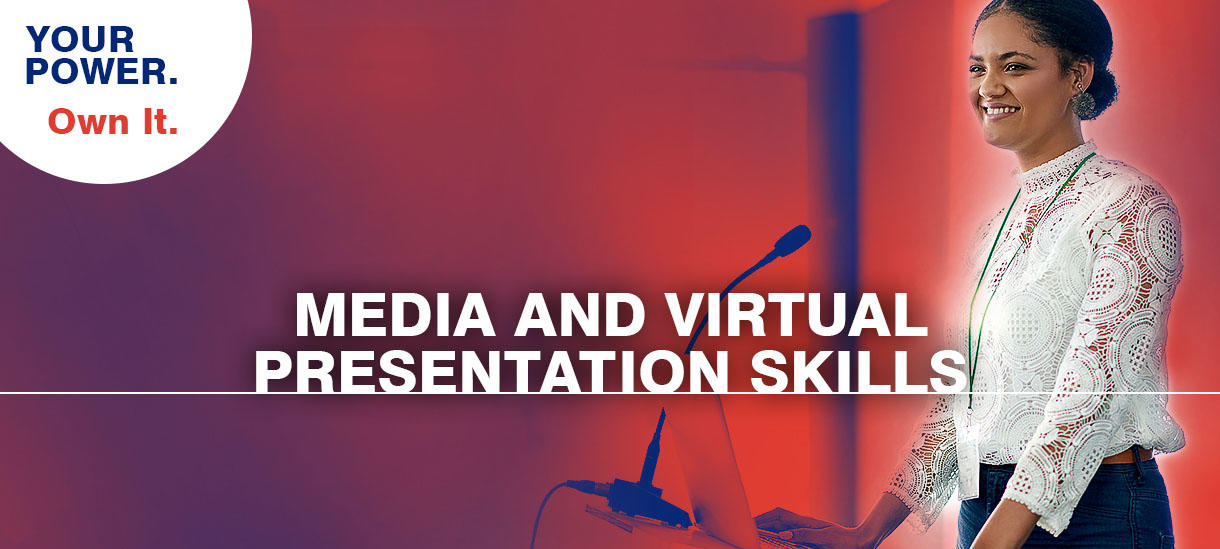 media and virtual presentation skills