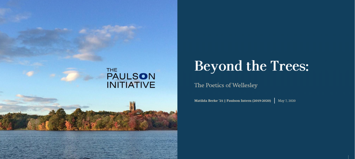 Header image for Beyond the Trees: The Poetics of Wellesley   
