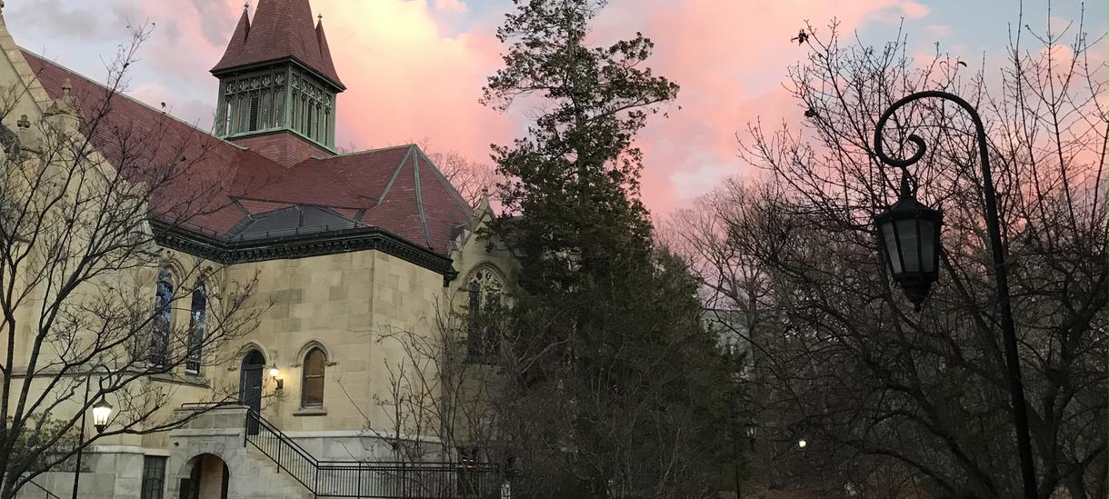 Chapel at sunset