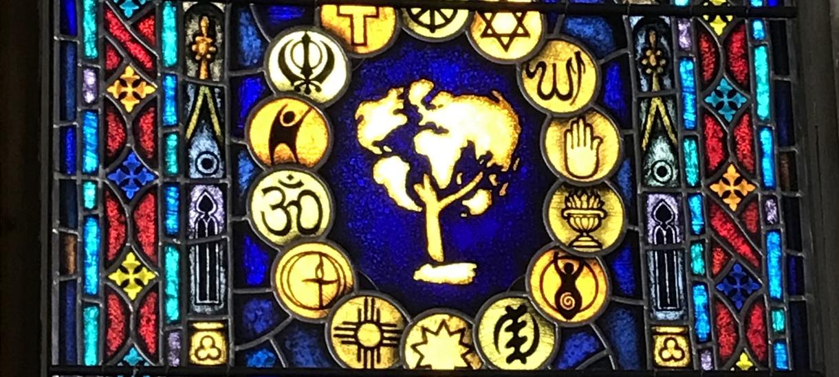Multifaith Stained Glass in Chapel