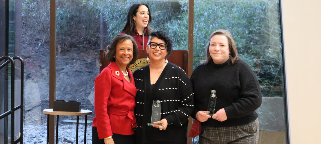 Irene Mata & Jocelyne Dolce After Winning the 2024 Champions of Innovation Award