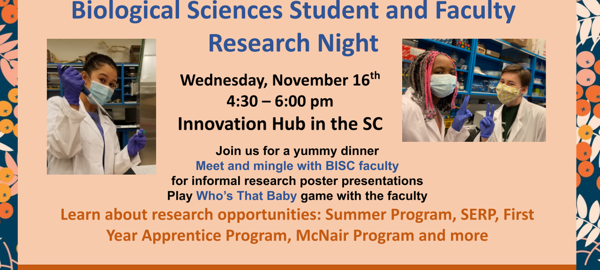Invitation to Student and Faculty Research Night