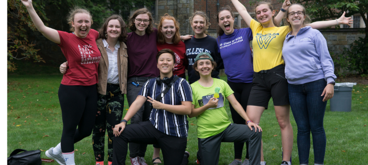 students posing for the camera