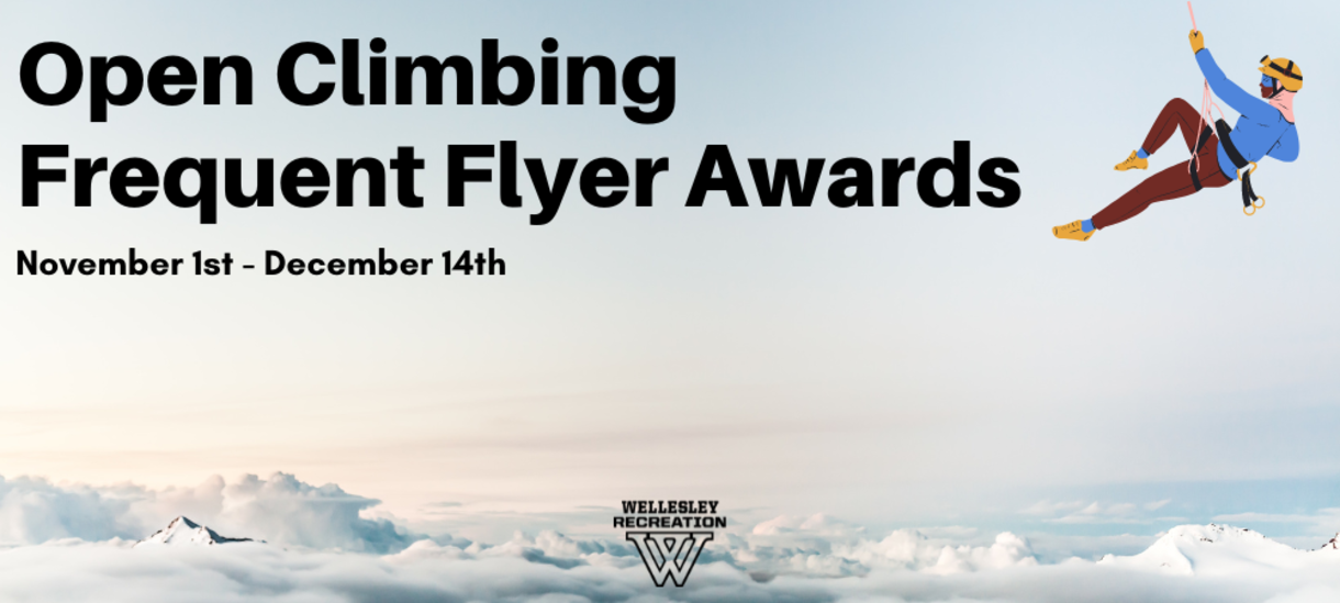 open climbing frequent flyer awards poster