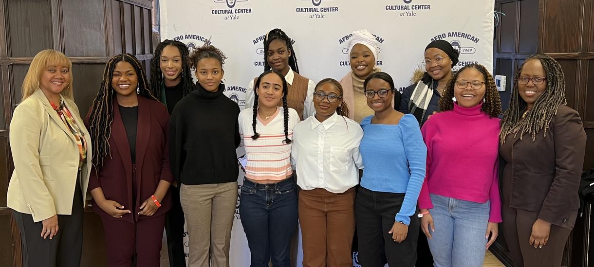 Students and staff of OSS and Harambee House attend the Yale BSC Conference in 2023.