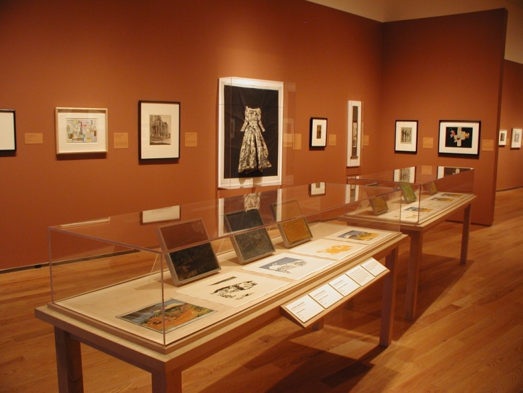 Installation view, American Identities: Twentieth-Century Prints from the Nancy Gray Sherrill, Class of 1954, Collection, 2004.