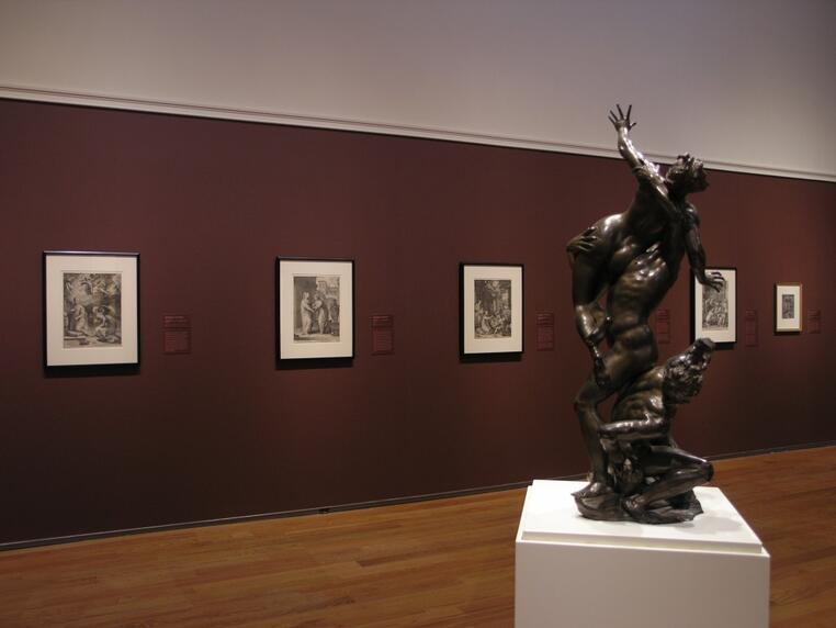 Installation view, The "Master Prints" of Hendrick Goltzius and Mannerist Art, 2005.