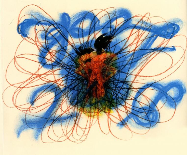 Chris Hammerlein, Don't Look, 1999. Ink and crayon. Collection of Martina Yamin.