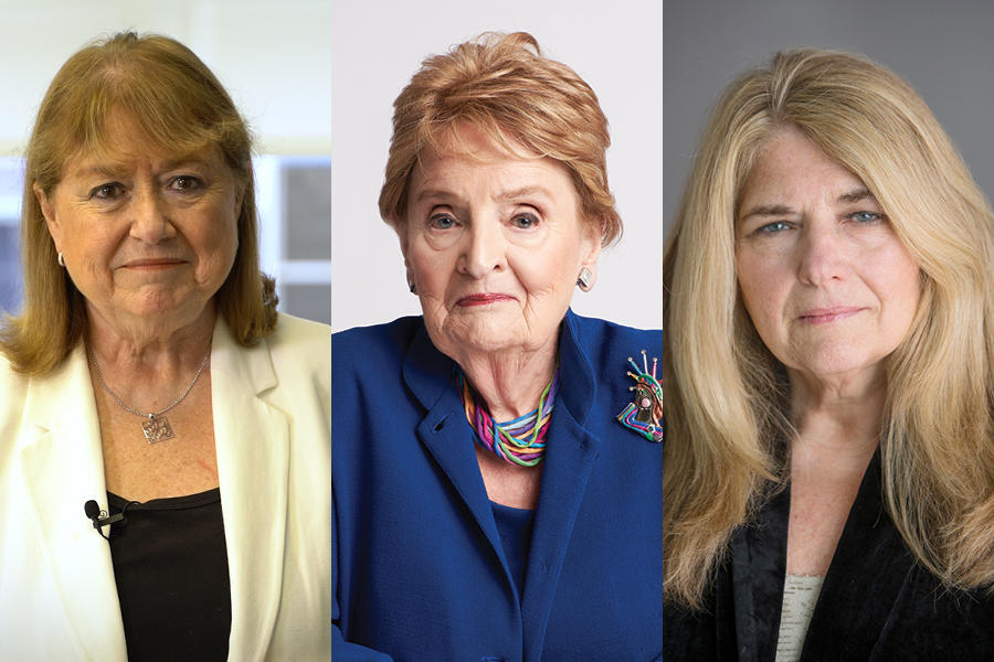 Susana Malcorra, Madeleine Korbel Albright, Carol Giacomo