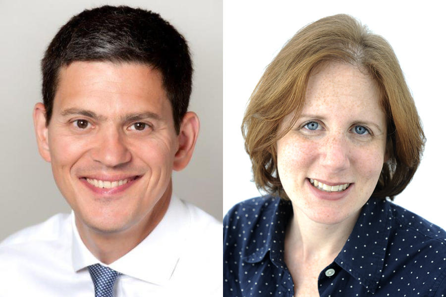 David Miliband and Stacie Goddard