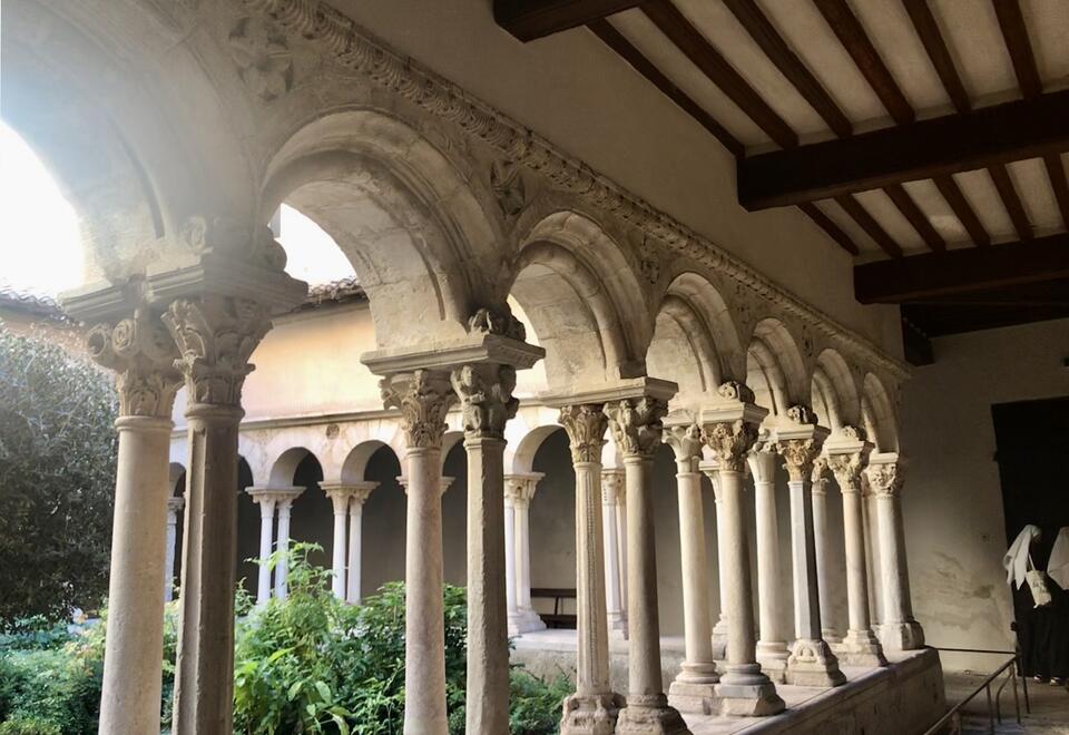 A beautiful open courtyard.