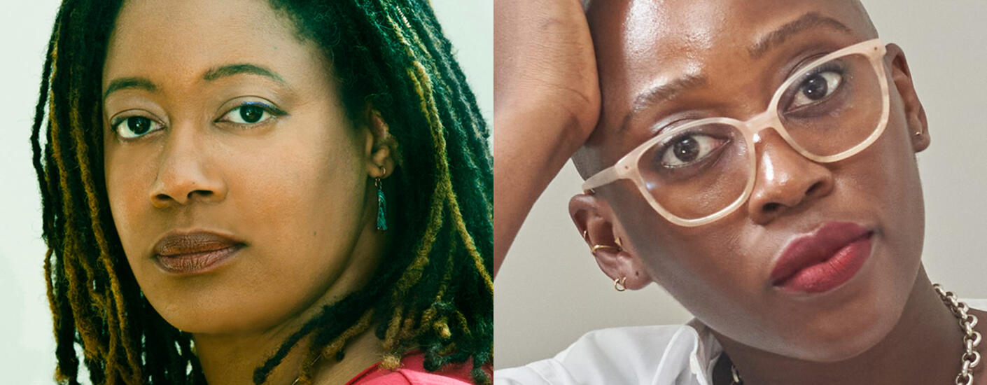 Composite image of N.K. Jemisin and 'Pemi Aguda