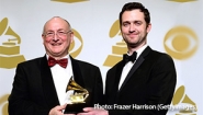 Conductor Stephen Stubbs and singer Aaron Sheehan, winners of the Best Opera Recording GRAMMY