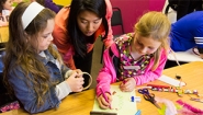 Veronica Lin '15 works with Girls in Robotics Camp in South Africa 