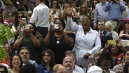 Photo of Oprah Winfrey, a guest at Wellesley’s 2016 Commencement 