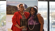 Associate provost Robbin Chapman and La-Tarri M. Canty, director of multicultural programs at MIT