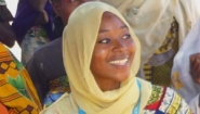 Halima in yellow headscarf