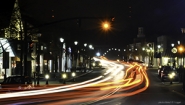 Central St. in Wellesley by night