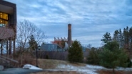 Wellesley power plant seen in the distance