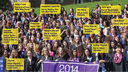 class of 2014 large group photo with some names called out to label individuals