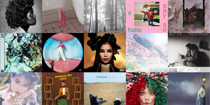 collage of album covers