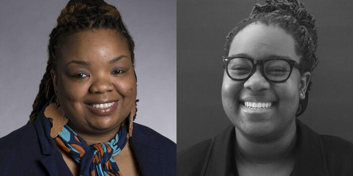 LaShawnda Lindsay and Vei Vei Thomas ’21 