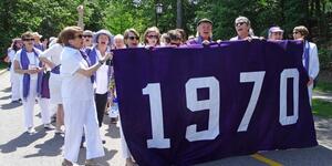 Members of the class of 1970 during their reunion.
