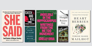 Covers of a variety of #MeToo reading list books