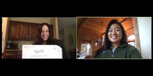 Tiffany Shou ’22 and Izzy Seebold ’22